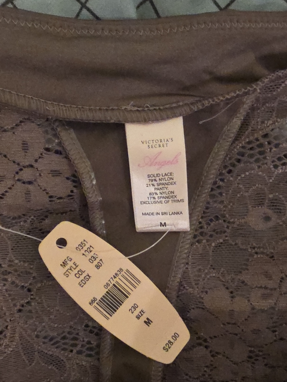Victoria's Secret Angel Set Of 2 Camel And Grey Lace Hipster Panty - M